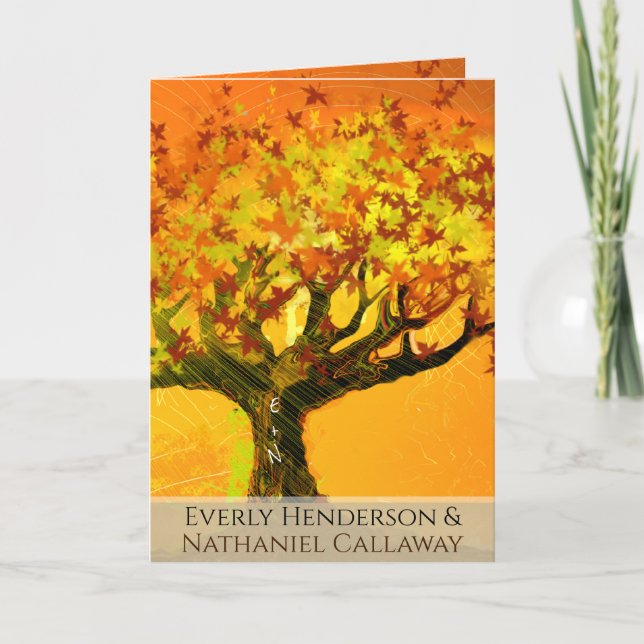 Christian Wedding Invitation The Two Become One (Front)