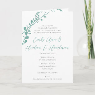 Christian Wedding Invitation-Two Become One Invitation