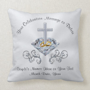 Christian Wedding or Christian Anniversary Gifts Throw Pillow