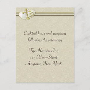 Christian Wedding Reception Card