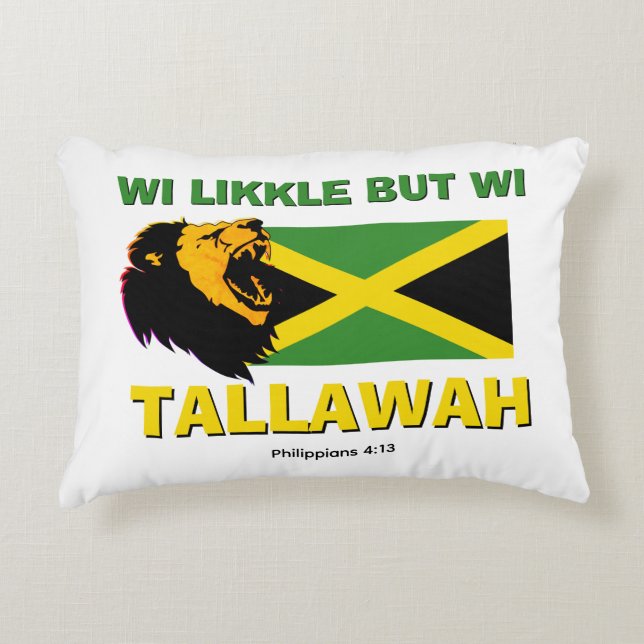 Christian WI LIKKLE BUT WI TALLAWAH Accent Pillow (Front)
