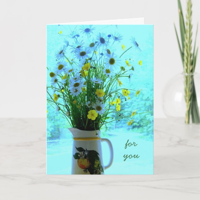 Christian Wildflowers Birthday Card (Front)
