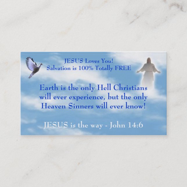 Christian Witness Business Card (Front)