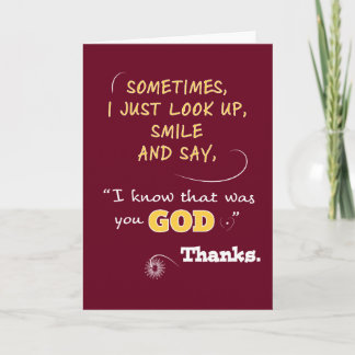 Christian Women Faith Strength Thanks God Thank You Card