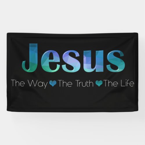 Christian Womens Faith Bible Verse Way Truth Life Banner