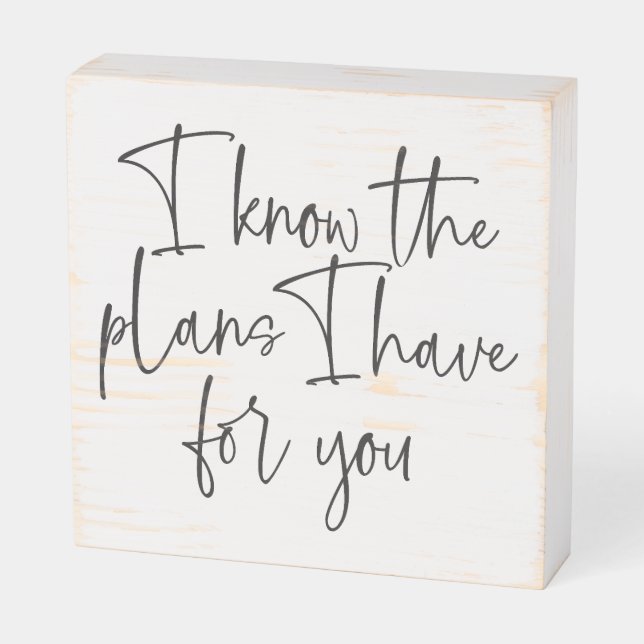 Christian Wood Sign (Angled Horizontal)