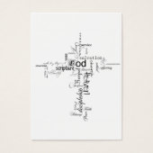 christian words cross - sharing cards (Front)