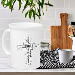 Christian words drink pitcher<br><div class="desc">Christian word collage</div>