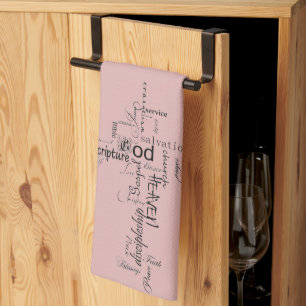 Christian words kitchen towel