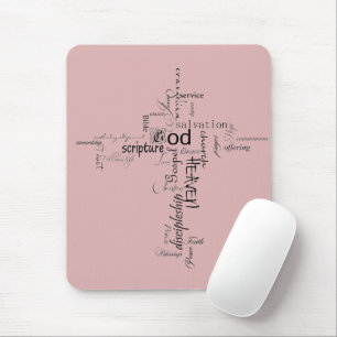 Christian words mouse pad