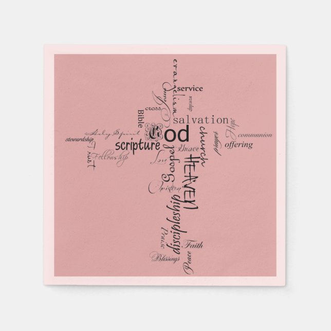 Christian words   napkins (Front)