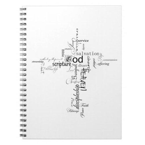 Christian words notebook