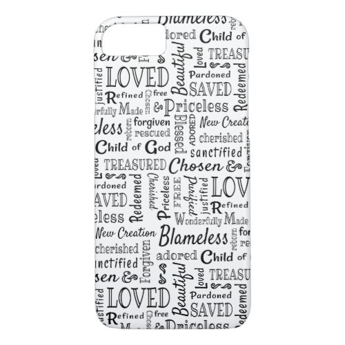 Christian Words of Affirmation iPhone 87 Case