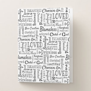 Christian Words of Affirmation Pocket Folder