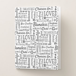 Christian Words of Affirmation Pocket Folder