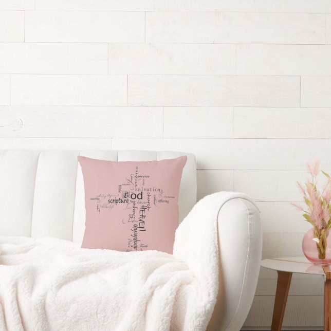 Christian words   throw pillow (Couch)
