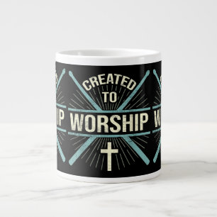 Christian Worship Band Created To Worship Drummer Giant Coffee Mug