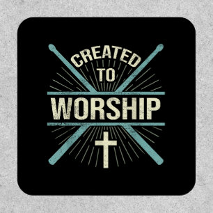 Christian Worship Band Created To Worship Drummer Patch