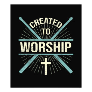 Christian Worship Band Created To Worship Drummer Photo Print