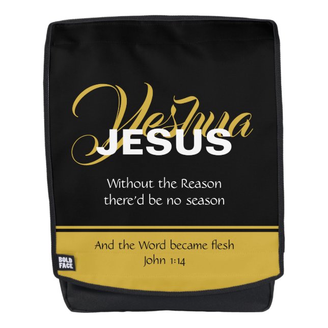 Christian YESHUA JESUS Backpack (Front)