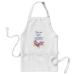 Christian You Are God's Masterpiece Bible Verse Adult Apron