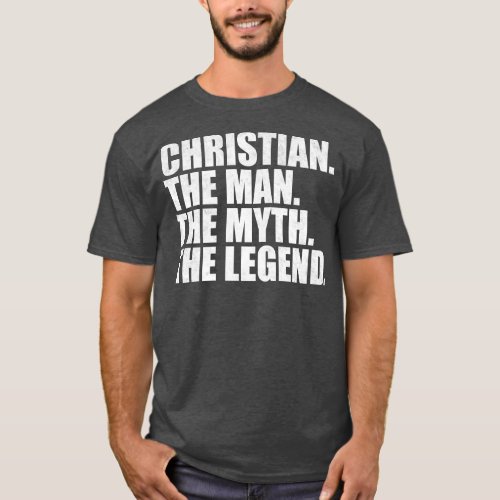 ChristianChristian Name Christian given name T_Shirt