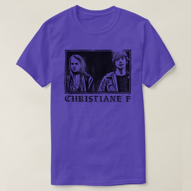 Christiane F Deutsche New Wave Cult Film T-Shirt (Design Front)