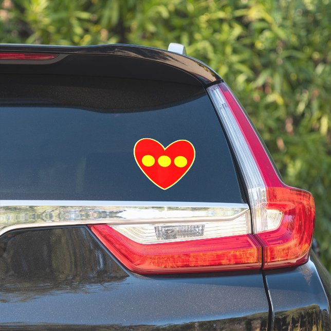 Christiania Flag Sticker (Car Side)