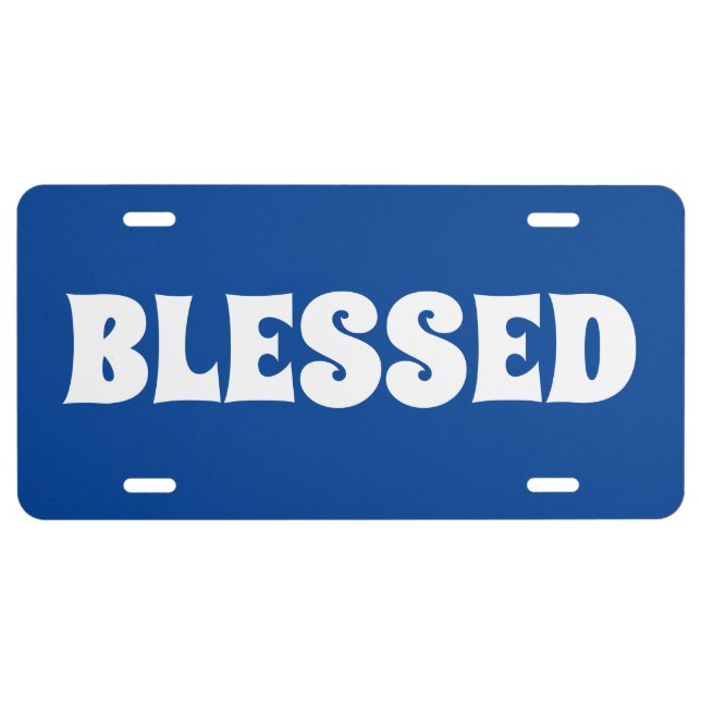 Christianity Blessed Template License Plate (Front)