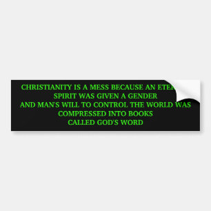 CHRISTIANITY BUMPER STICKER