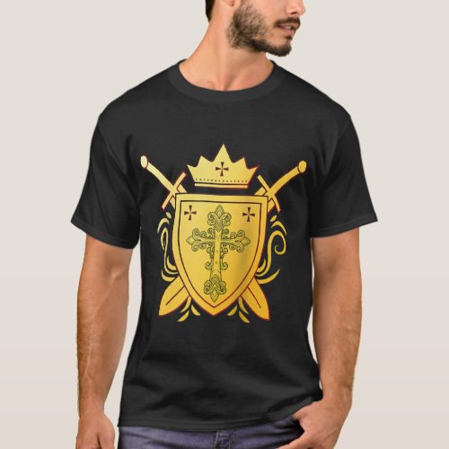 Christianity Christian Faith Champion Knight Cross T_Shirt