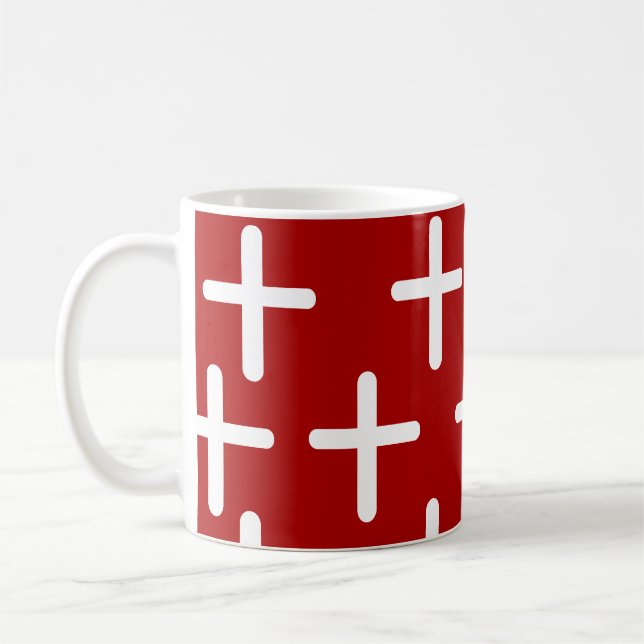 Christianity cross pattern  coffee mug (Left)