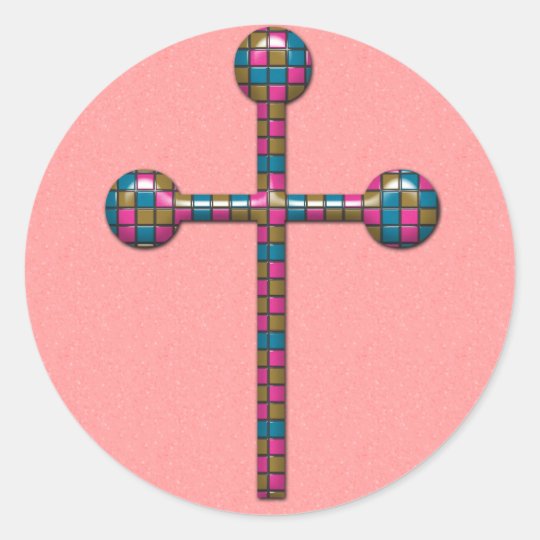 Christianity designs classic round sticker