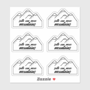 Christianity Faith can move mountains Sticker