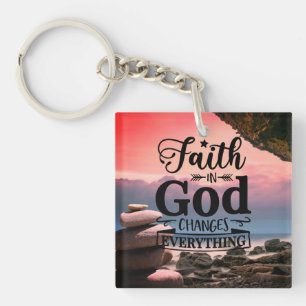 Christianity Faith in God Keychain