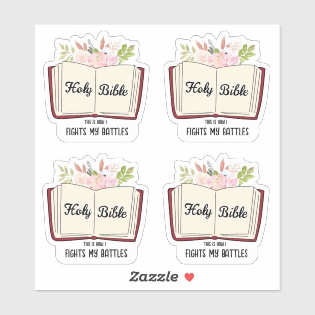 Christianity Holy Bible Sticker (Sheet)