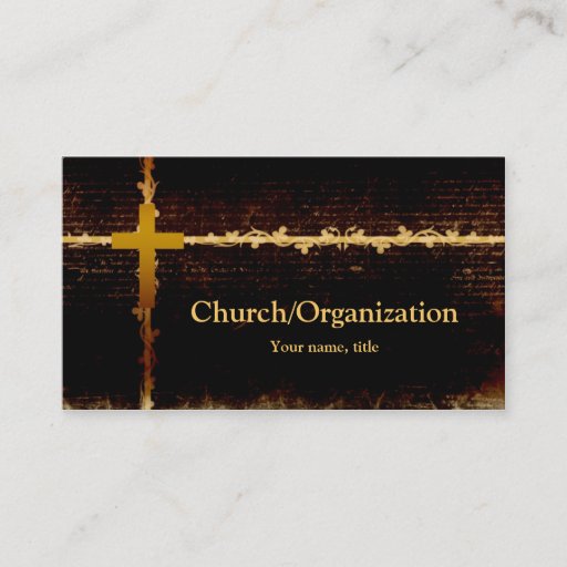 Customizable Christianity - Vampire Theme Dark Business Card