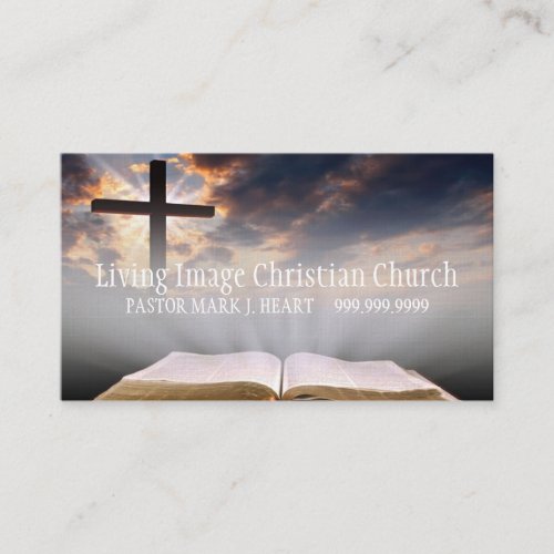 Christianity Religion Pastor Business Card