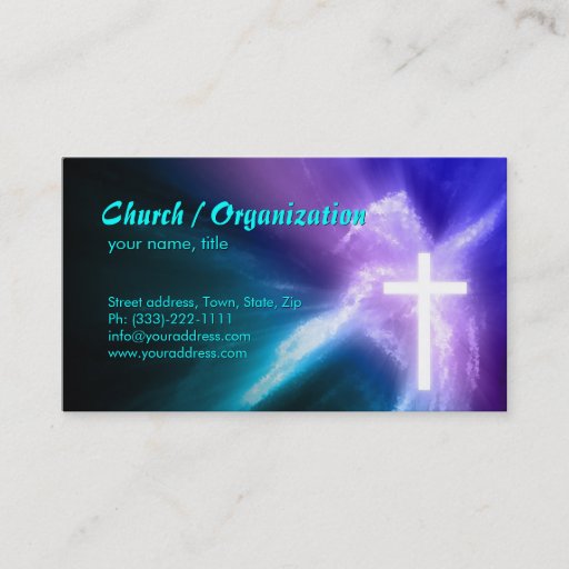 Customizable Christianity-Religious Cross &amp; Soul Business Card