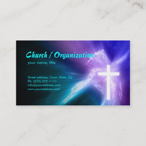 Christianity_Religious Cross  Soul Business Card