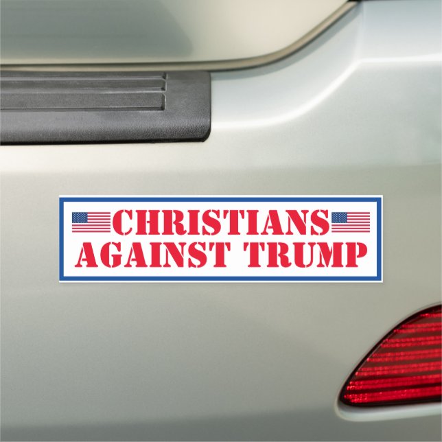 Christians Against Trump Car Magnet (In Situ)