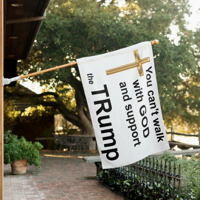 Christians Against Trump Flag Scene (In SItu)