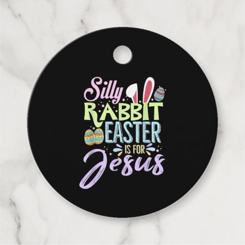 Christians Cute Bunny Silly Rabbit Easter Favor Tags