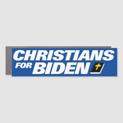 Christians for Biden 2024 Bumper Car Magnet