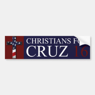 Christians for Cruz 2016 bumper sticker