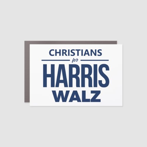 Christians for Harris Walz Car Magnet