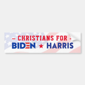 CHRISTIANS FOR JOE BIDEN & KAMALA HARRIS 2020 BUMPER STICKER