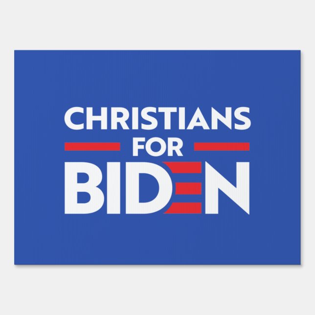 CHRISTIANS FOR JOE BIDEN SIGN (Front)