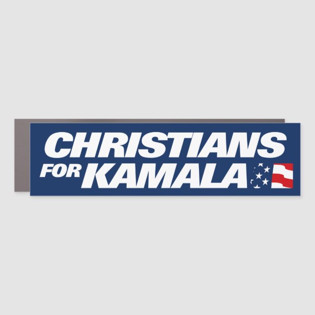 Christians For Kamala 2024 Bumper Car Magnet (Front)