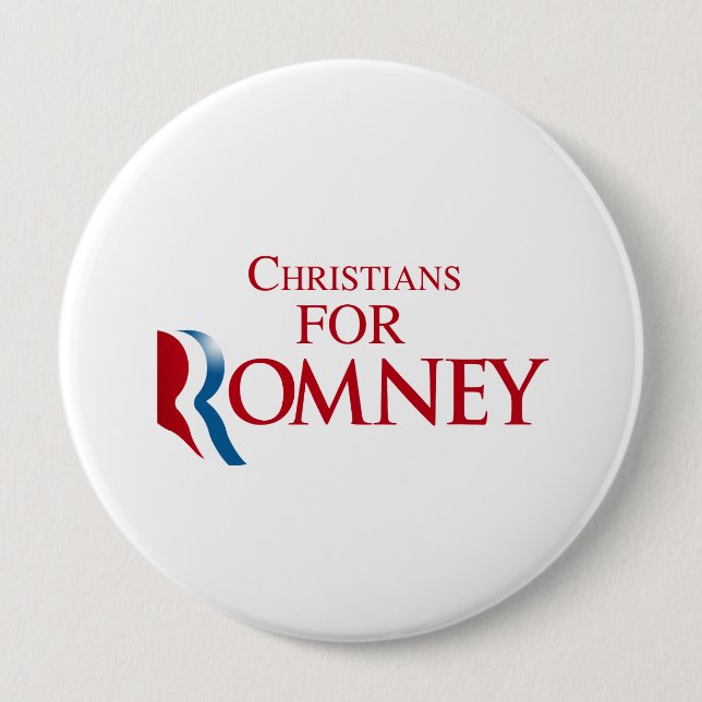 CHRISTIANS FOR ROMNEY.png Pinback Button (Front)
